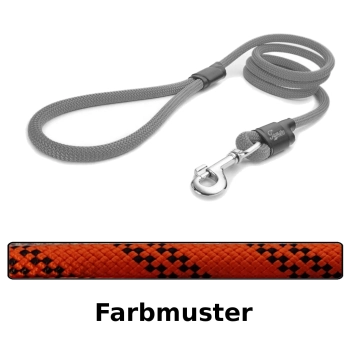 klassische Hundeleine - L - 145cm - orange rally